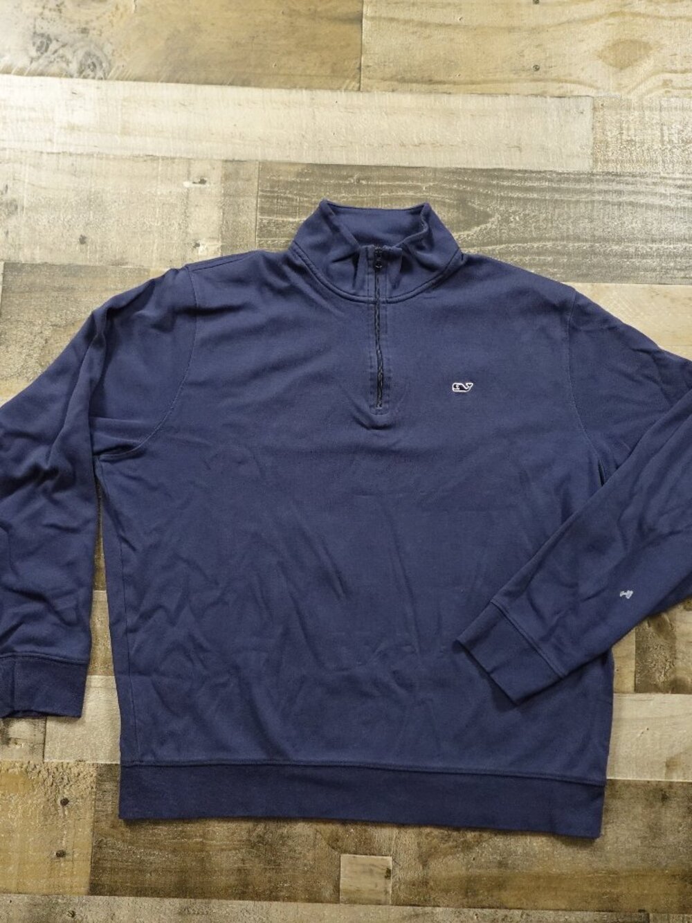 Vineyard Vines Quarter Zip Pullover Men’s Large Navy Pima Cotton Preppy
